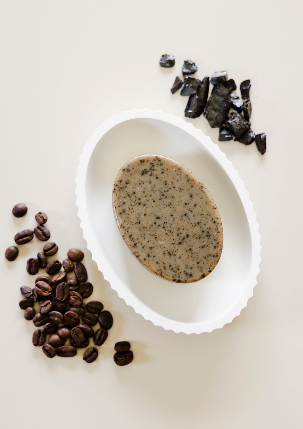 Shilajit + Decaffeinated Coffee Bean- Deeply Exfoliating Wild Bison Tallow Soap Scrub