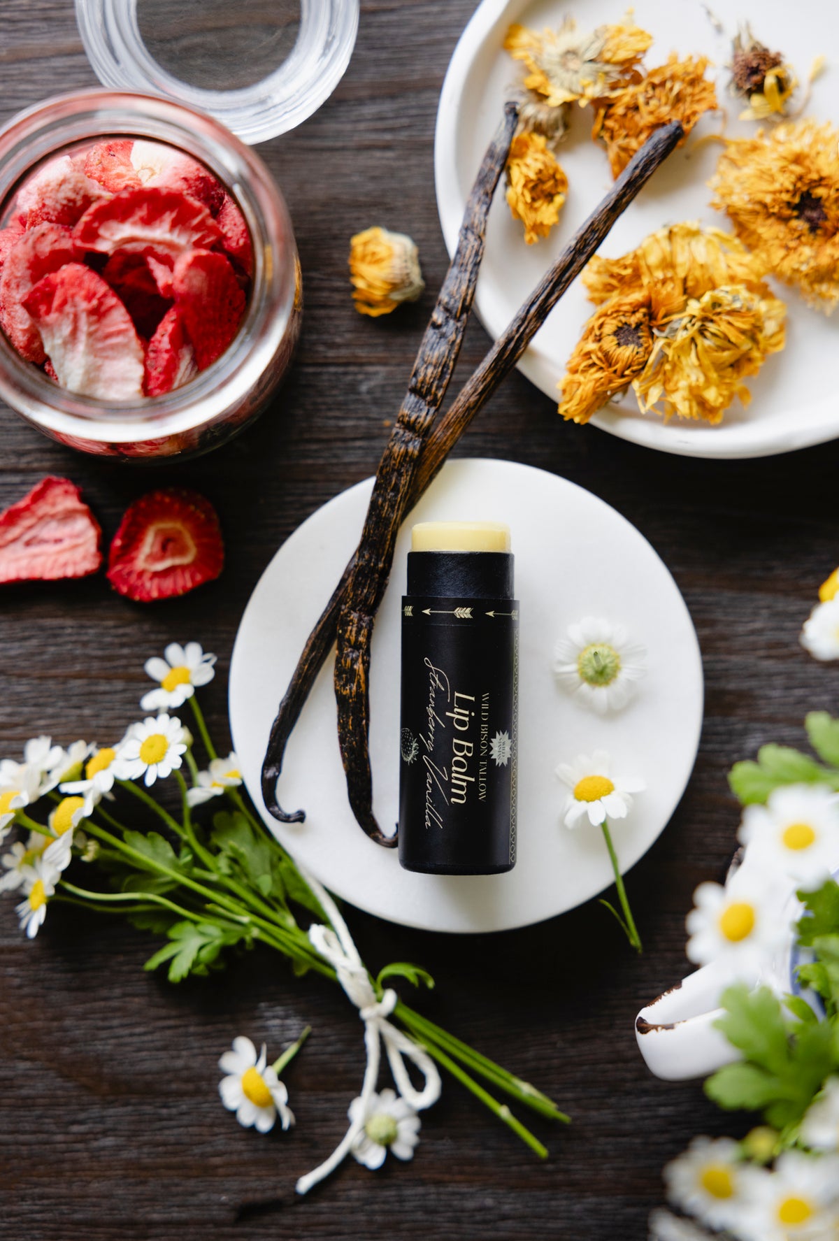 Strawberry Vanilla Tallow Lip Balm