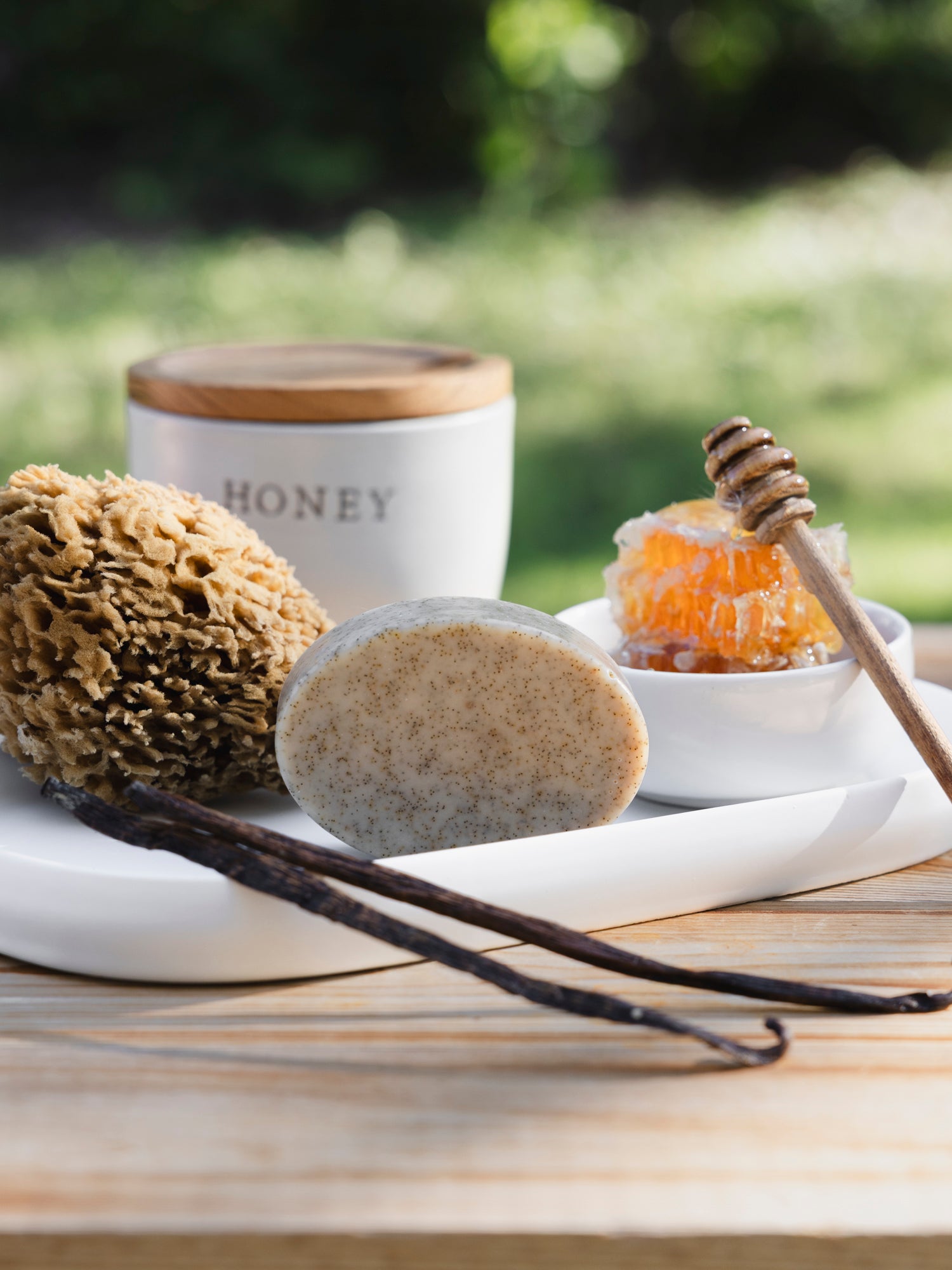 Madagascar Vanilla Bean + Manuka Honey- Gently Exfoliating Wild Bison Tallow Soap Scrub