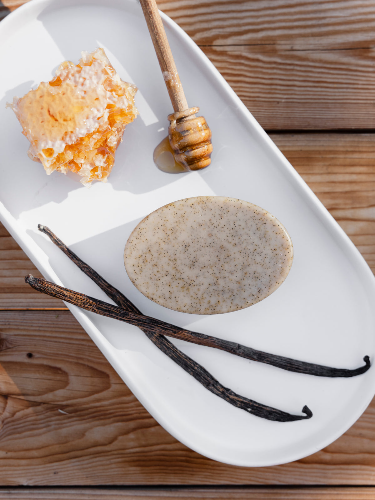 Madagascar Vanilla Bean + Manuka Honey- Gently Exfoliating Wild Bison Tallow Soap Scrub