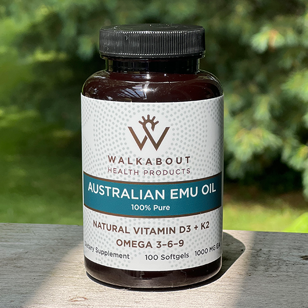 WALKABOUT AUSTRALIAN EMU OIL – 100 CAPSULES