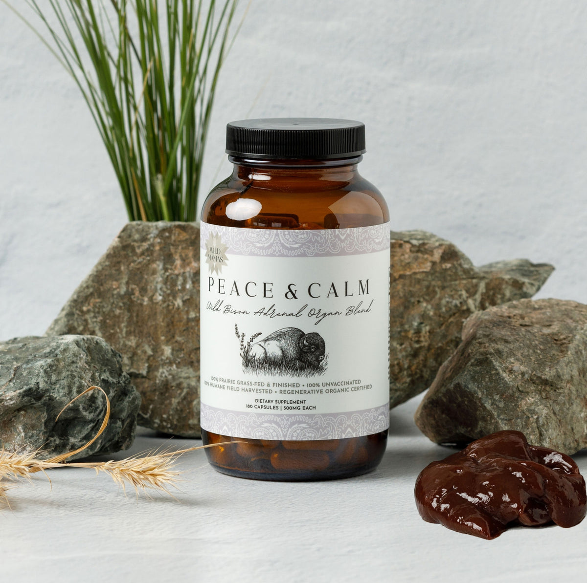 NEW! Peace and Calm- Wild Bison Adrenal Organ Blend