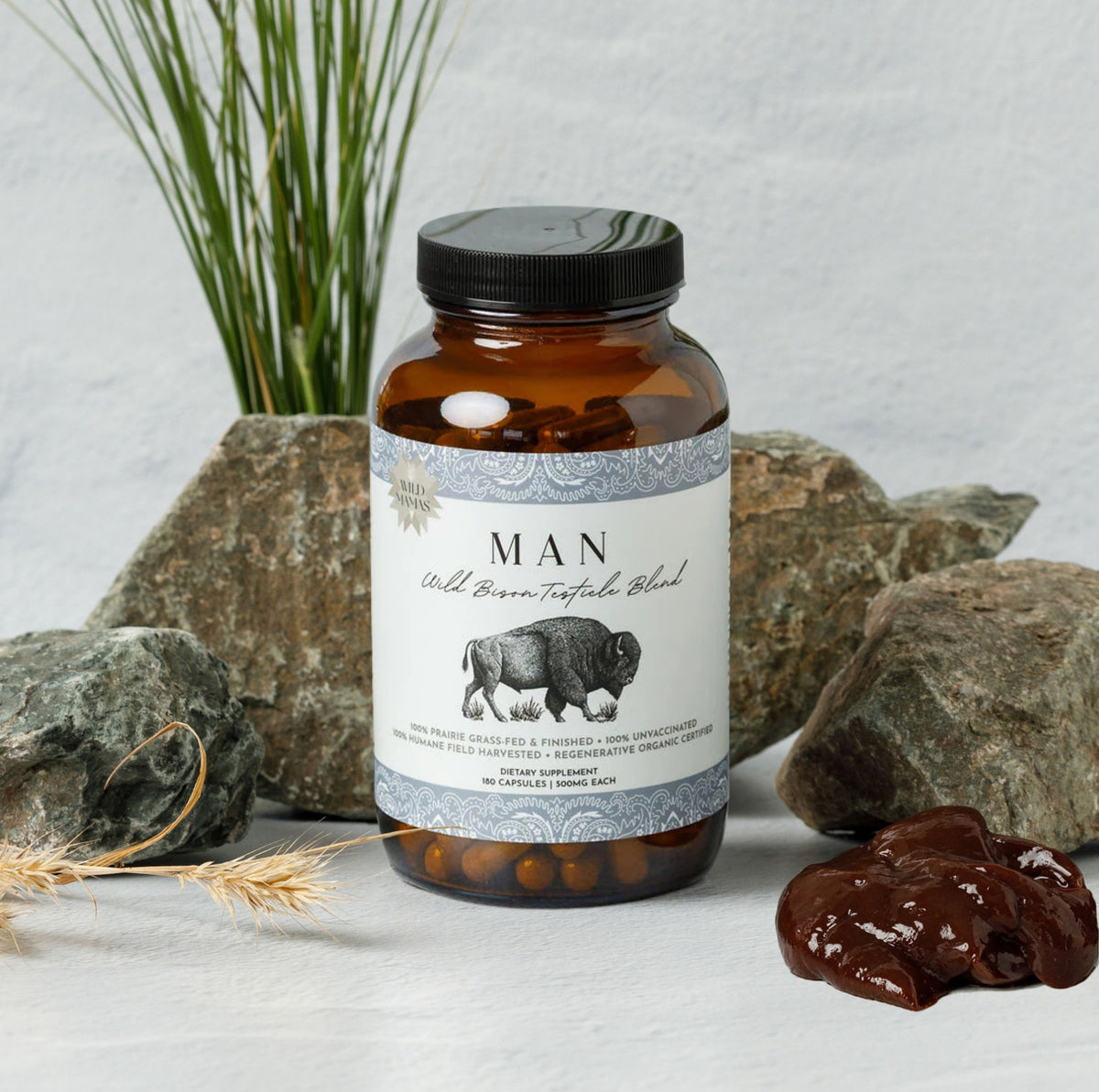 NEW! Man- Wild Bison Testicle Organ Blend
