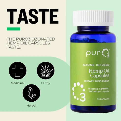 PurO3 Ozonated Hemp Oil Capsules