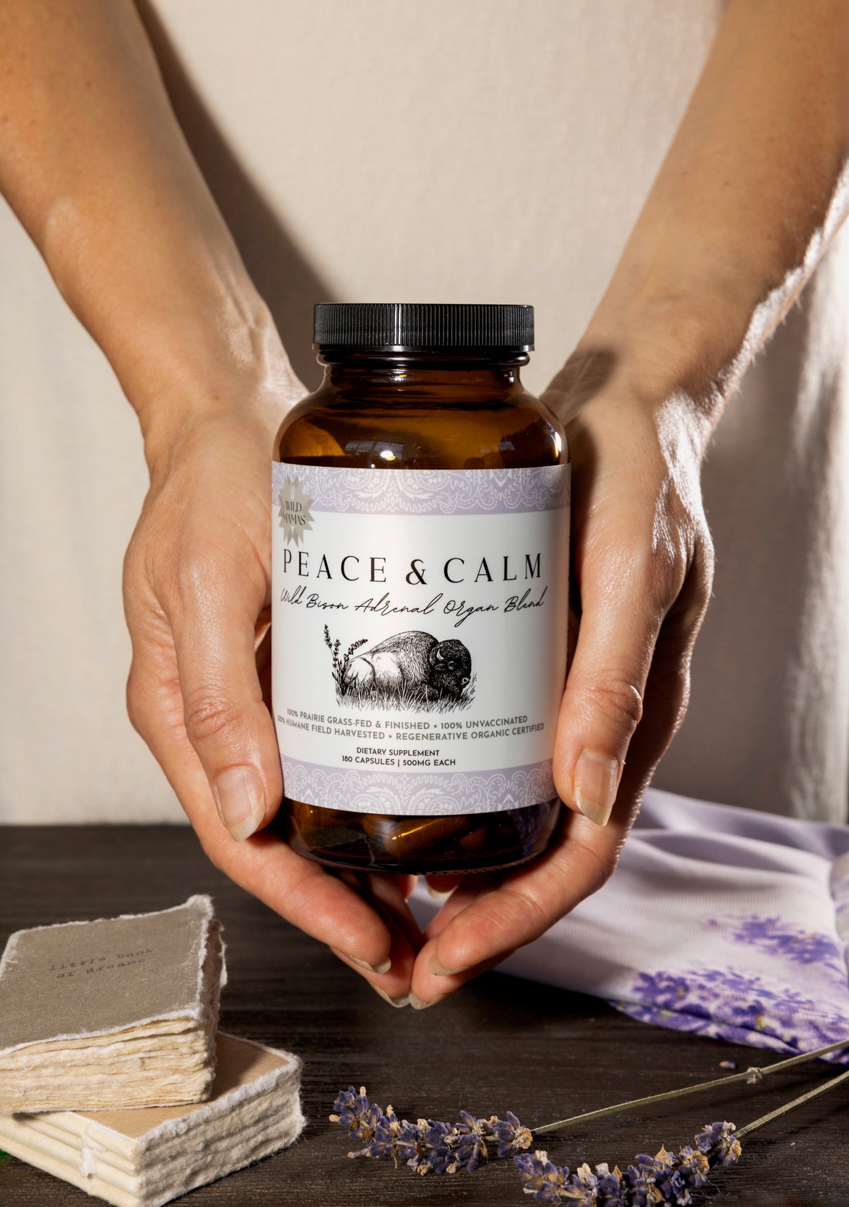 NEW! Peace and Calm- Wild Bison Adrenal Organ Blend