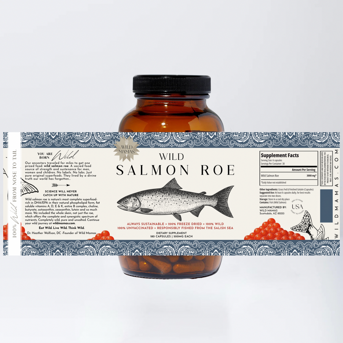 Salm Roe Wild Salmon Roe - Wild Mamas