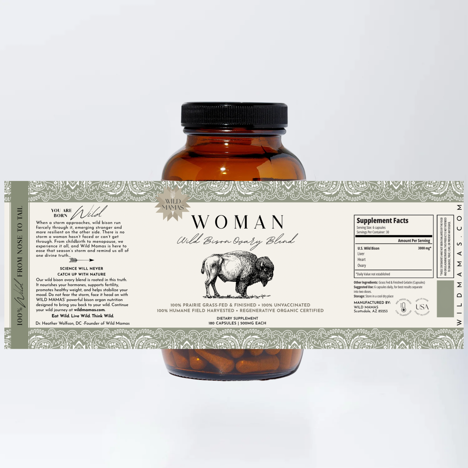 COMING SOON: Woman- Wild Bison Ovary Blend